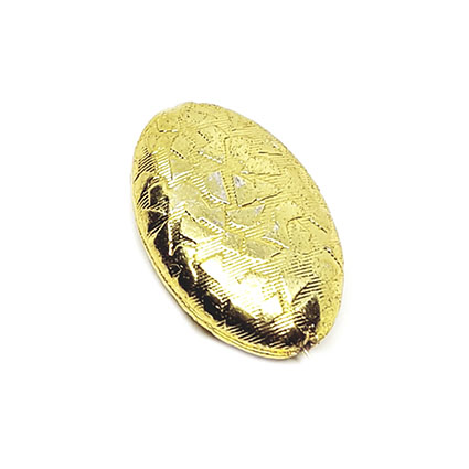 Distanziatori in Ottone Ovale Lavorata Oro 18x28mm
