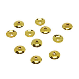 Copri Perle in Ottone Lisce Oro 8mm (CPOT039-O)