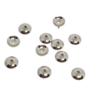 Copri Perle in Ottone Lisce Silver 8mm (CPOT039-S