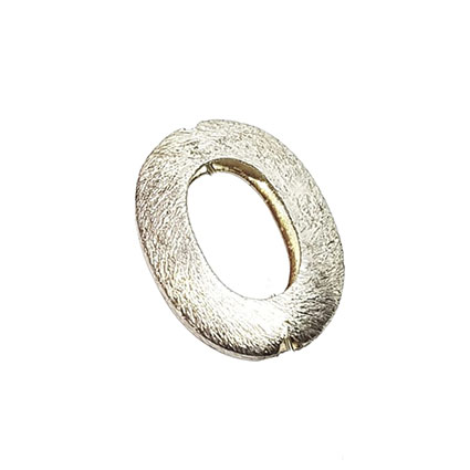 Distanziatori in Ottone Ovale Silver 17x23mm