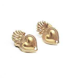 Perni in Zama Cuore Sacro Oro 10x16mm (225)