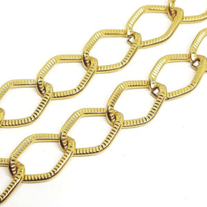 Catena in Alluminio Modello Rigata Ondulata 14x18mm (CTAL021)