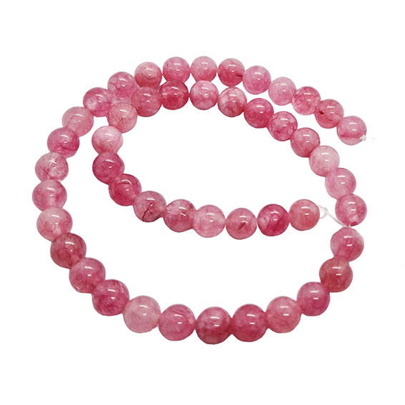 Pietre in Agata Liscia Striata Rosa Fashion 8mm (PTAG016)