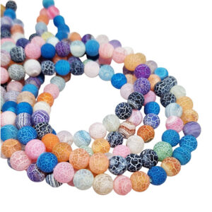 Pietre di Agata Smerigliata Multicolor 8mm (PTAG022-MT)