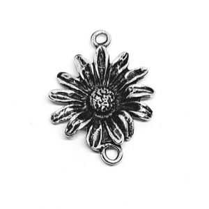 Distanziatori in Zama Margherita Silver 25mm (DSZM20-S)
