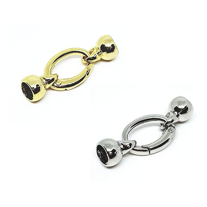 Chiusure a Scatto in Ottone con Finali 15x22mm