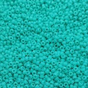 Perline Miyuki® 15/0 Opaque Green Tuorquoise (0412)