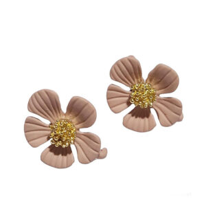 Perni Cromati modello Fiore 17x19mm Rosa (MNCM012-RO)