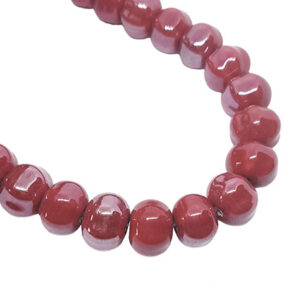 Pietre in Ceramica Bombette Schiacciate Rosso 8x12mm (PTRCR056-RS)