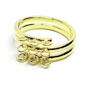 Base per Anello in Ottone 3 Giri Regolabile