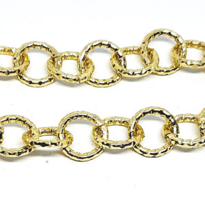 Catena in Alluminio Diamant Oro 12mm (CTAL043-12)