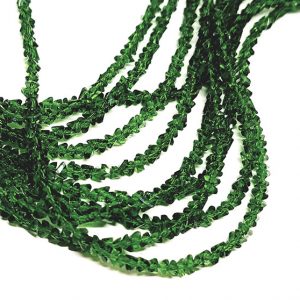 Chips in Vetro Verde Crystal 3x4mm