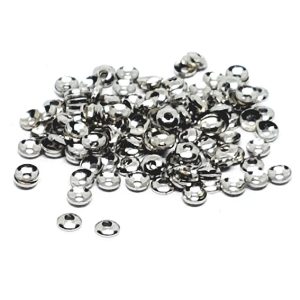 Copri Perle in Ottone Lisce Silver 3mm (CPOT029-S)