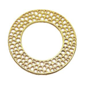 Distanziatori in Zama Tondo Forato da decorare Oro 40mm (DSZM154-O)