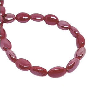 Pietre in Ceramica Piatta Rosso 10x14mm (PTCR074-RS)