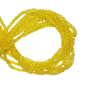 Cipollotti in Vetro Giallo Crystal 3x4mm (CPL023)