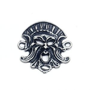 Distanziatori in Zama Maschera Silver con asole orizzondali 24x24mm (DSZM31-S)
