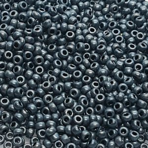 Perline Miyuki® 11/0 Metallic Matte Gunmetal Black (59234)
