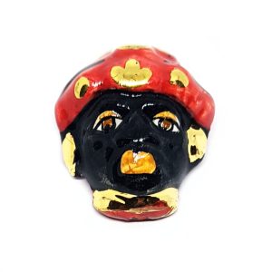 Ceramica di Caltagirone Mori Africani Rosso 32x36mm (011-RS)