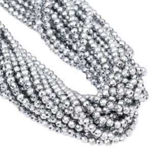 Filo di Ematite Esagonale Argento 4mm (EMFL120-A)