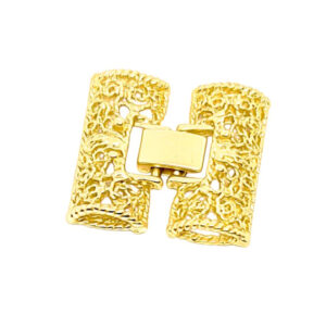Chiusure in Ottone a Scatto Multi filo Oro 25x28mm (CHOT046-O)