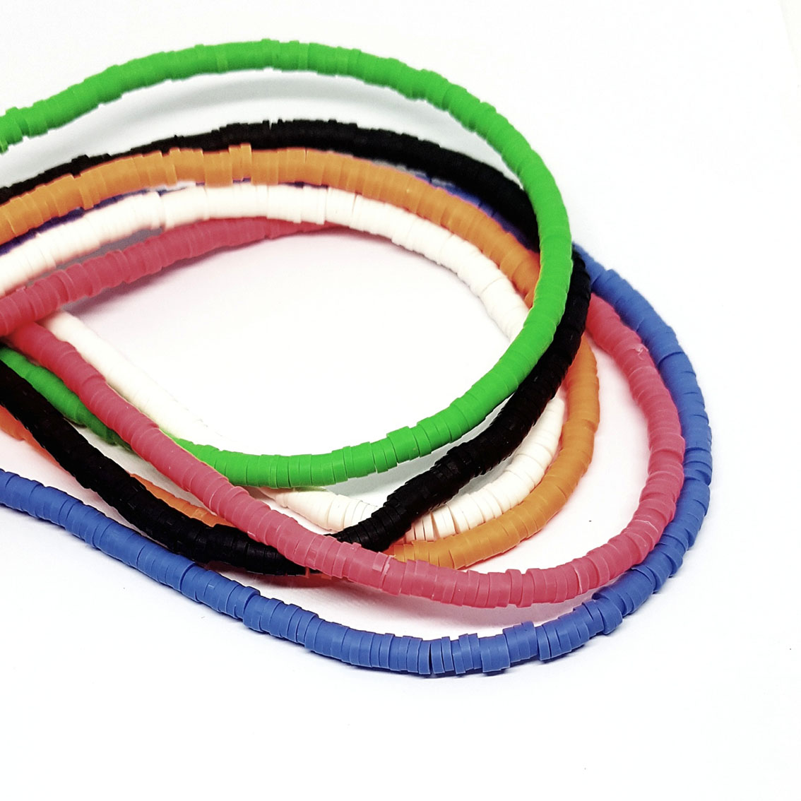 Perline Heishi in Pasta Polimerica 4x1mm