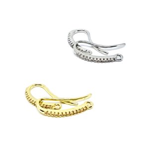 Monachelle in Ottone con Zirconi 10x20mm