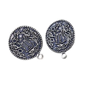 Perni in Zama Mito Antica Moneta Magna Grecia Silver 16mm Stile Piatto (363-16)