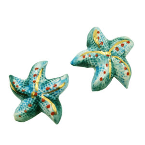 Ceramica di Caltagirone Stella Marina Colore Ottanio 30mm (CTST16)