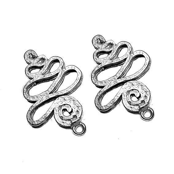 Perni in Zama Stile Celtico 20x30mm Silver (13)