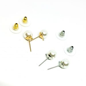 Perni in Ottone con Perla da 8mm