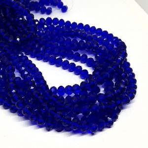Cipollotti in Vetro Blu Crystal 6x8mm (CPL015)