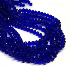 Cipollotti in Vetro Blu Crystal 4x6mm (CPL015)