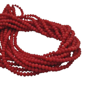 Cipollotti in Vetro Rosso Opaco 3x4mm (CPL075O)