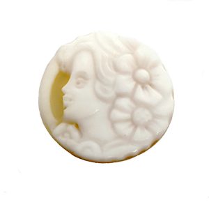 Cammeo in Corniola Dea Fiorata 26mm Lato Sinistro