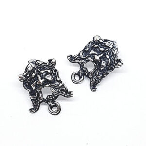Perni in Zama Maschera 15x20mm Silver (218)