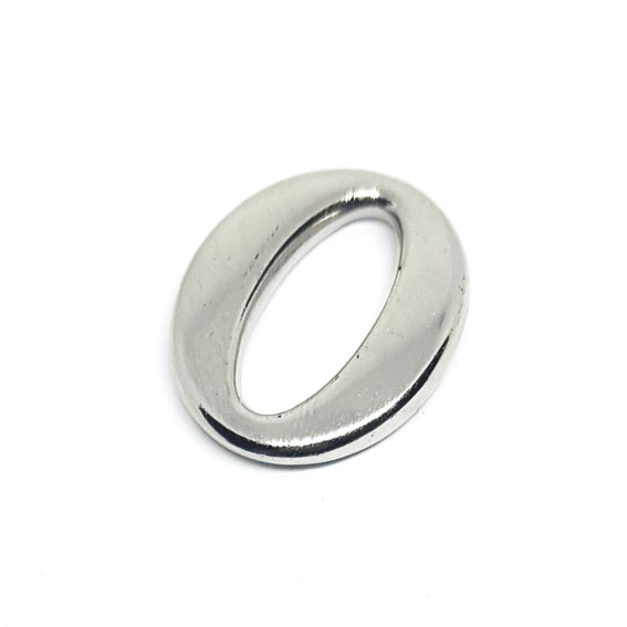 Componenti in Resina Anelli per Manici Borse in Argento 25x30mm