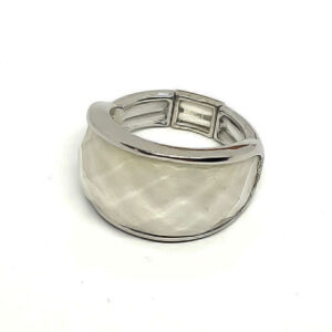 Anelli in Ottone su base Argento Con Pietre in Cristallo ed Elastico Ferma Foulard (ANOT029)