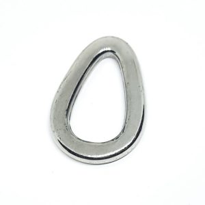 Componenti in Resina Anelli per Manici Borse in Argento 32x46mm