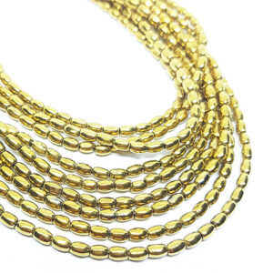Filo di Ematite Seme Oro 2x4mm (EMFL024-O)