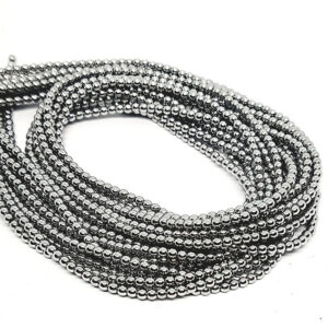 Filo di Ematite Sfere Silver 2mm (EMFL023-S)