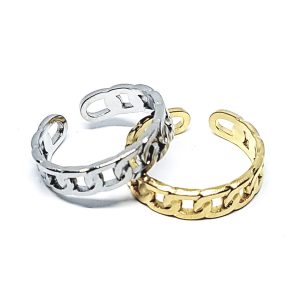 Anello in Acciaio Intreccio