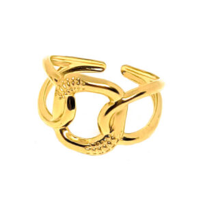 Anello in Acciaio con simbolo Nodo Regolabile (ANAC034)