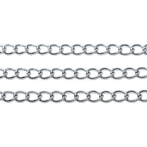 Catena in Acciaio Forzatina Silver 3x4mm