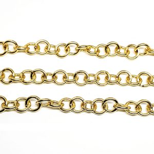 Catena in Alluminio Round Oro 6mm (CTAL058-O)