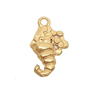 Ciondoli in Zama Cornucopia Oro 12x20mm (CNZM069-O)
