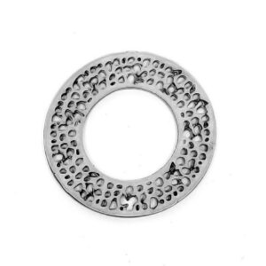 Distanziatori in Zama Tondo Forato da decorare Silver 30mm (DSZM152-S)