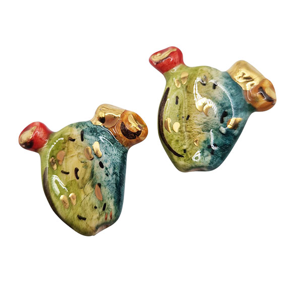 Ceramica di Caltagirone Fichi D'India 35x30mm (009)
