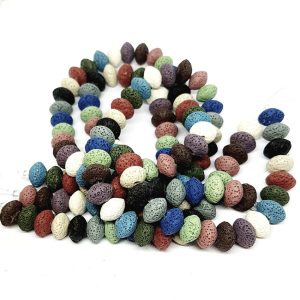 Pietra Lavica Multi Color Disco da 8x13mm (PTRLV053)