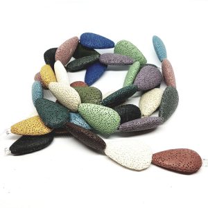 Pietra Lavica Multi Color Gocce da 20x33mm (PTRLV052)
